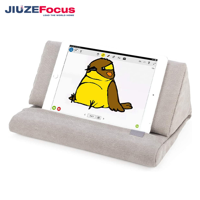 Tablet Pillow Stand Adjustable for Book Lap Soft Cell Mobile Phone Stand Foam Reading Tablet Stand of Sided Pad Pillow Holder