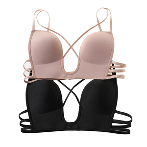 costura <span class=keywords><strong>Nude</strong></span> sujetador de La Yoga belleza Plus tamaño Bra Plus tamaño lencería Sexy ropa interior Sexy para mujer - Product Image 1