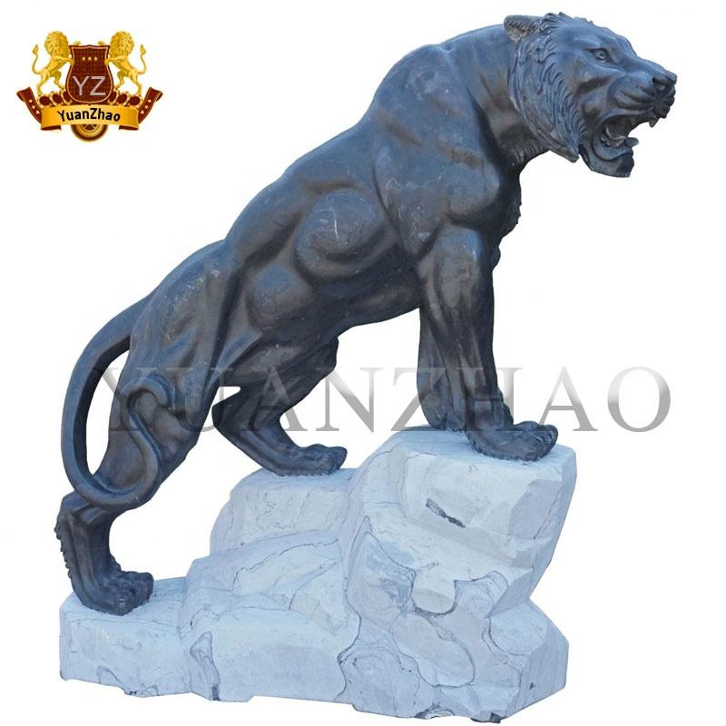 屋外手彫り大理石虎像 天然黒石虎彫刻| Alibaba.com