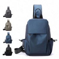 Échantillon Gratuit – Sac de Poitrine/Bandoulière pour Homme en Nylon Tactile Doux et Imperméable de Haute Qualité pour l'Été – Idéal pour la Vie Quotidienne et les Promenades en Extérieur
