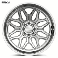 Jantes en alliage d'aluminium forgé sur mesure, luxe, finition argent brillant, Super Single 6x139.7 8x180 22 24 26 pouces, 8 trous pour GMC Ford Truck Rim