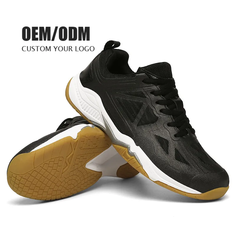 Low Moq scarpe da Badminton per adulti antiscivolo Indoor Court Sport Running Training Racquetball Sneakers comode scarpe da Tennis