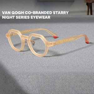 Monture de lunettes optiques en acétate faite à la main, <span class=keywords><strong>nouvelle</strong></span> arrivée, Saint Van Gogh, texture premium, montures de lunettes pour toutes les occasions - Product Image 2