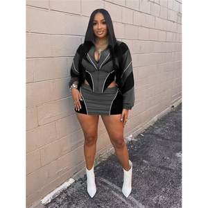 2025 robes décontracté grosses filles Club Mini froncé maigre grande taille femmes diamant fête Club tenues élégantes robe <span class=keywords><strong>Sexy</strong></span> - Product Image 2