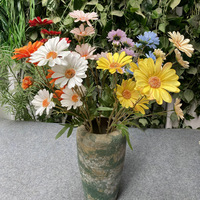 Branche de fleur de marguerite pour décoration de mariage et de Noël, arrangement de chrysanthèmes artificiels en soie, 80 cm