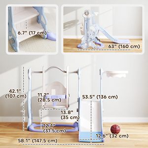 Nhựa Trượt Trẻ Em Trong Nhà Đu Đặt Cho Trẻ Mới Biết Đi Sử Dụng Nhà Trẻ Em Trượt Đồ Chơi Cho Mẫu Giáo, Bé Trượt Chơi Bộ - Product Image 6