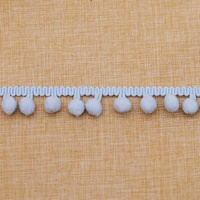 Décoration en gros Pom Pom Ruban Garniture Par Yards Pompon Boule Franges pour Vêtements