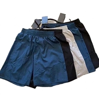 Shorts de course d'été pour hommes en soie glacée, avec cordon de serrage, couleur unie, taille basse, respirants, séchage rapide, pour fitness et sports de plein air