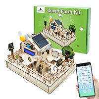 Kit de démarrage de ferme intelligente en bois IOT pour l'éducation à la programmation Arduino DIY Kit de démarrage de robotique électronique pour ESP32