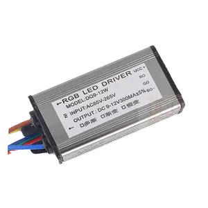 Led Matrix Grey Ip65 10W Rgb Led Driver Aluminium Shell Buiten Controle/Inside Control Triple 50/60Hz 280ma Driver