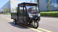 Tricycle cargo à cabine fermée, robuste, à trois roues, pour le transport de marchandises - Vente flash
