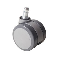 Prix d'usine Roulettes pivotantes en PU de 60 mm pour chaise de bureau, silencieuses, pièces de chaise de bureau, vente en gros, OEM, approvisionnement en vrac