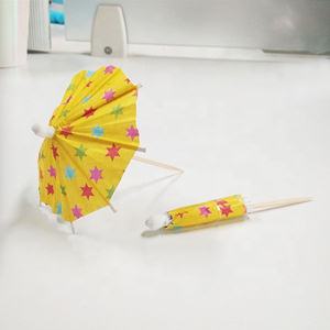 Decoraciones para Fiestas Hawaianas con Temática Tropical, Adornos para Cupcakes, Sombrillas de Colores para Bebidas con Forma de Estrella de Cinco Puntas - Product Image 6