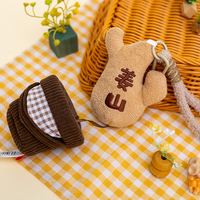 Vente en gros et au détail : Adorable porte-clés en peluche doux en forme de plante en pot (ail et gingembre) avec pot détachable, pour sac à dos
