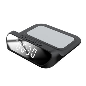 Réveil de bureau à affichage numérique de la température 3 en 1 Lcd Chargement sans fil avec chargeur USB Réveil sans fil - Product Image 1