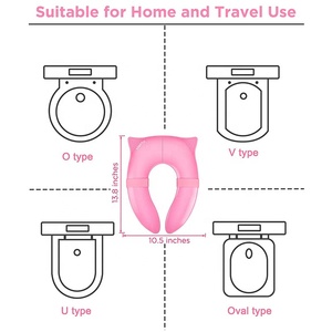 Bambini Scherza il Bambino Pieghevole Pastiglie di Viaggio sedile del water Portatile Riutilizzabile Sedile del Water Per Potty Training di Sicurezza toilet seat Covers - Product Image 6
