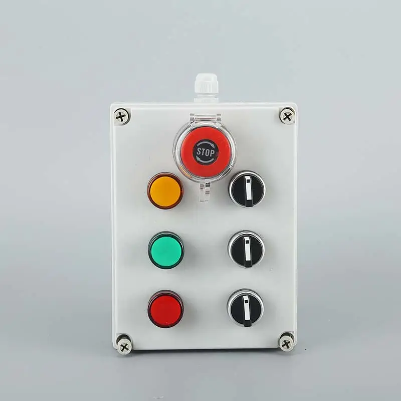 Cao đủ điều kiện IP66 7 lỗ nhựa Điện hộp chống thấm nước chống bụi push button Box