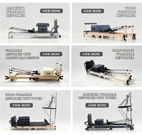 Équipement de fitness Pilates en bois avec revêtement en cuir microfibre, documents de dédouanement complets pour les distributeurs en gros