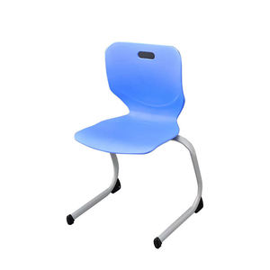 Silla escolar Lin Ying de plástico verde, estilo moderno minimalista para uso en el aula y en el hogar. - Product Image 4