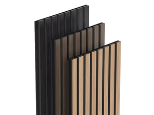 Panel acústico MDF moderno de alta calidad, listones de chapa de madera reciclables 3D para estudio, sala de estar, diseño de pared de Hotel, diseño de modelo 3D - Product Image 2