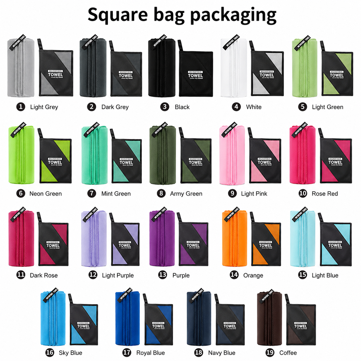 Square bag packaging