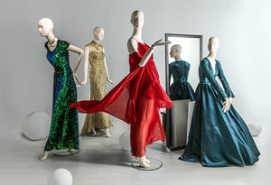 새로운 디자인 패션 전신 스탠드 추상 여성 마네킹 유명 브랜드 사용 - Product Image 4