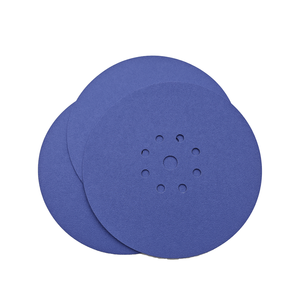 Disque abrasif bleu-violet de 9 pouces à 9 trous, spécial <span class=keywords><strong>ponçage</strong></span> mural, fixation auto-agrippante, pour le polissage du mastic mural et du <span class=keywords><strong>plâtre</strong></span> - Product Image 4