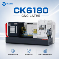 Tour à métaux CNC CK6180 avec banc en fonte renforcée pour une longue durée de vie, usinage industriel des métaux