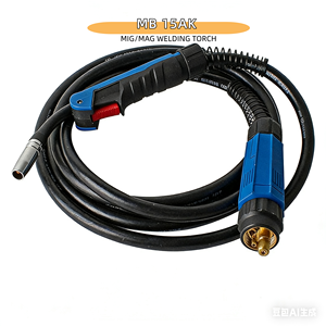 Torche de soudage Binzel <span class=keywords><strong>TIG</strong></span>/MIG/MAG Ak15 compatible CO2, plaquée cuivre, robuste, 400A max, entraînement électrique - Product Image 4