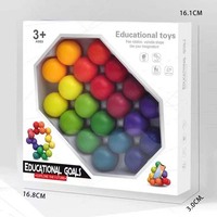 Balle de Puzzle colorée, jouets anti-Stress, jeux de société, Rotation libre, forme Variable, jouet éducatif