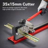 Cortador de Rieles Tipo C45 G, Herramienta de Corte de Rieles DIN de Acero y Aluminio, Cortador de Rieles DIN de Uso Simple y Doble