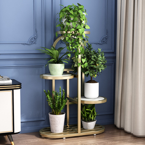 Présentoirs en métal et bois pour fleurs artificielles, étagères multicouches pour décoration de mariage, jardin et balcon - Product Image 5