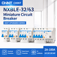 Disjoncteur différentiel Chint NXBLE-63 avec protection contre les surcharges et les courts-circuits