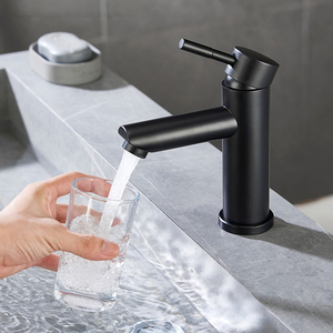 Giá rẻ boong gắn đơn xử lý thép không gỉ vòng lưu vực vòi nước cho phòng tắm bồn rửa - Product Image 4