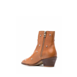 JYSA1220-6 vera pelle donna fiocco tacchi <span class=keywords><strong>alti</strong></span> <span class=keywords><strong>tacco</strong></span> <span class=keywords><strong>basso</strong></span> caviglia verde club tacchi <span class=keywords><strong>stivali</strong></span> da donna con scivoli stivaletti grossi - Product Image 4