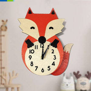 Orologio <span class=keywords><strong>da</strong></span> 12 pollici personalizzato per bambini <span class=keywords><strong>con</strong></span> simpatici animali al quarzo orologio a pendolo <span class=keywords><strong>da</strong></span> <span class=keywords><strong>parete</strong></span> <span class=keywords><strong>con</strong></span> ago in legno per soggiorno - Product Image 3