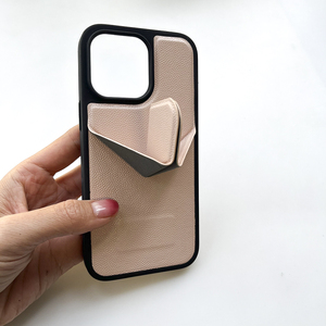 Funda de teléfono de cuero con diseño de caviar elegante con soporte transformado de calidad de lujo para <span class=keywords><strong>xiaomi</strong></span> para iPhone 15 14 13 12 11 - Product Image 2