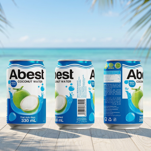 Jus de fruits tropicaux en conserve ABEST, eau de coco et pulpe, fraîchement pressé, 330 ml, OEM ODM, marque privée, fabricant vietnamien - Product Image 4