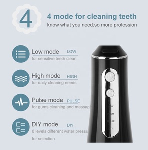 Irrigateur Oral Dentaire Eau Flosser Pick <span class=keywords><strong>pour</strong></span> Nettoyeur de <span class=keywords><strong>Dents</strong></span> Fil Machine à Laver la Bouche 6 Buses 300ml Floss <span class=keywords><strong>Jet</strong></span> - Product Image 2