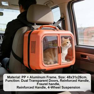 Transportín <span class=keywords><strong>para</strong></span> Mascotas con Ventana Transparente, <span class=keywords><strong>para</strong></span> Perros Pequeños y Gatos, con Cubiertas Antipolvo y Cremallera con Cierre - Product Image 1