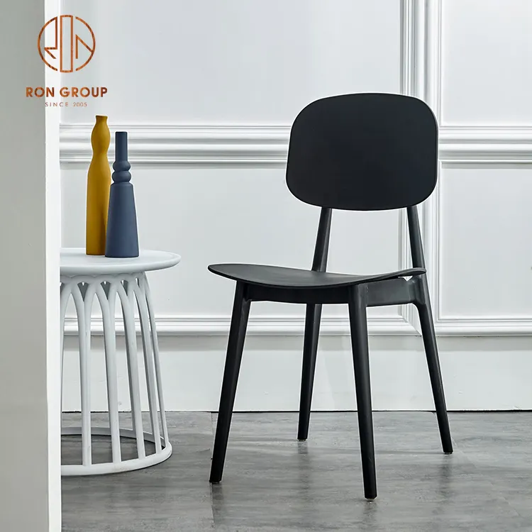 Restaurant Nordic Minimalist Outdoor Cheap Cafe Bar Furniture Manufacturing Modern Polypropylene Dining Plastic Chair