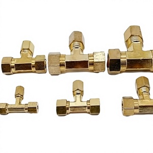 Tés en laiton forgés sur mesure ODM à basse pression, lisses, 1/8"-6" (6mm-12mm), à double ferrule, pour raccords hydrauliques à compression - Product Image 2