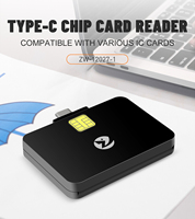 Lector de Tarjetas de Crédito Móvil OTG ZOWEETEK para Pagos Tipo C Lector y Escritor de Tarjetas Inteligentes ISO 7816 con Chip para Teléfonos y Tabletas