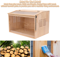 Cage à hamster en bois écologique, résistante aux morsures, personnalisable, pas chère, avec forme sur mesure 24x16x16 pouces pour l'élevage de rats/souris