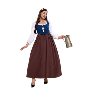 Vestido de corte <span class=keywords><strong>disfraz</strong></span> Cosplay Medieval Retro <span class=keywords><strong>Sexy</strong></span> <span class=keywords><strong>disfraz</strong></span> de sirvienta ropa granja período Colonial película <span class=keywords><strong>disfraz</strong></span> Mujer - Product Image 5