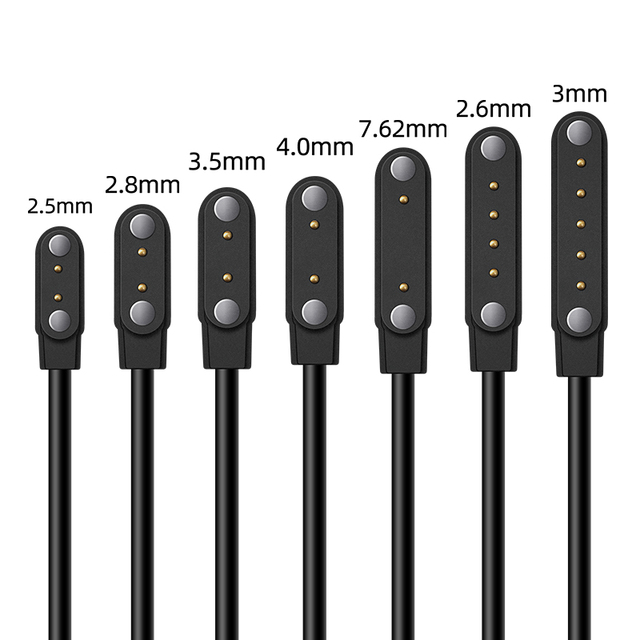 Universal 2p4p5p Smart Watch Magnetic Charger 2-Pin 4-Pin 5-Pin PVC Pure Copper Charging Data Cable for Children's Phones