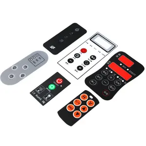 PMMA/PC/PET/PVC Panel Etiqueta Fabricante Personalizado Relieve On Off Push Button Membrane Switch Panel a precio de fábrica