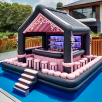 Bar flottant gonflable personnalisé de haute qualité pour piscine, idéal pour les fêtes estivales