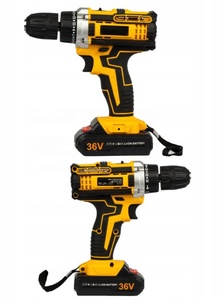 Furadeira a Bateria 36V Velocidade Dupla 10MM, Conjunto de Parafusadeira Elétrica com Duas Baterias 24 Peças - Product Image 2