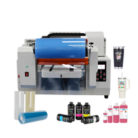Mesin Cetak Digital Fcolor UV Flatbed Printer DX7 Printhead CMYKWV untuk Kaca Akrilik Logam Kayu